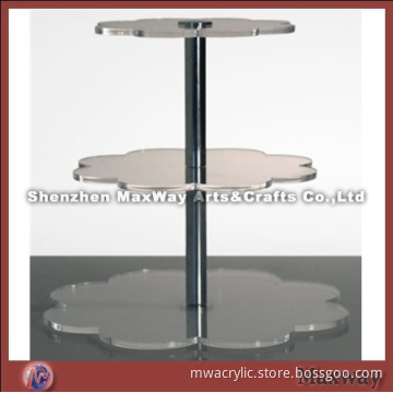 Clear 3 tier perspex wedding/birthday cupcake stand